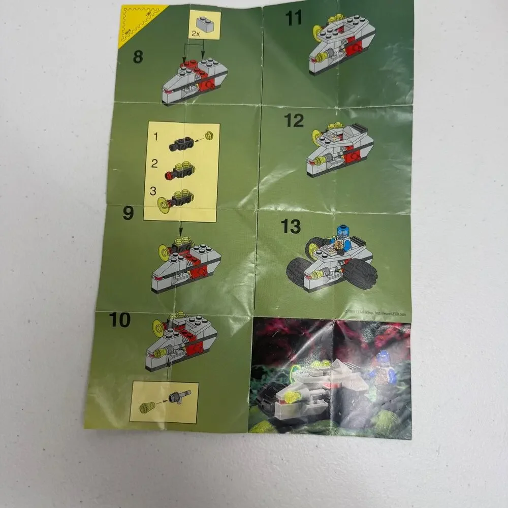 Lego System 6818 Cyborg Scout Space UFO System Instruction Manual Only